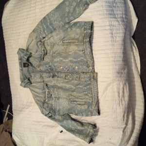 Wild Fable Bohemian Jean Jacket XXL